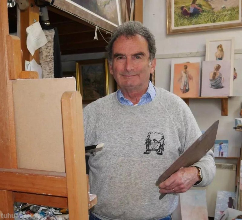 海边的浪漫-英国画家尼古拉斯唯美油画作品欣赏