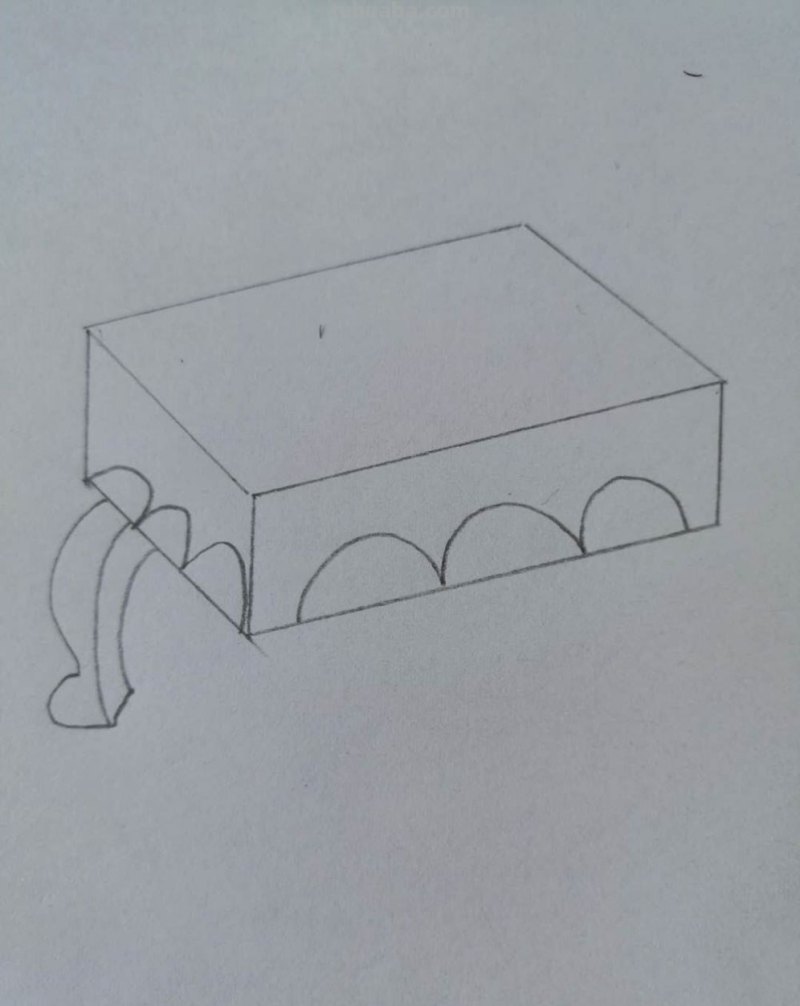 桌子怎么画简笔画图片（桌子怎么画简笔画图片又简单）