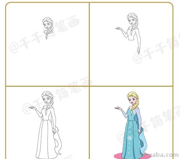 10+童话故事可爱人物简笔画合集，收藏起来教孩子