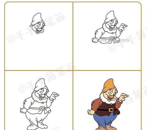 10+童话故事可爱人物简笔画合集，收藏起来教孩子