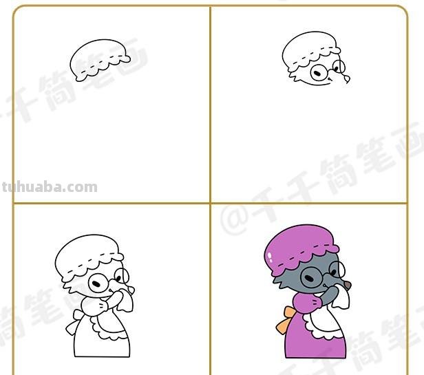 10+童话故事可爱人物简笔画合集，收藏起来教孩子