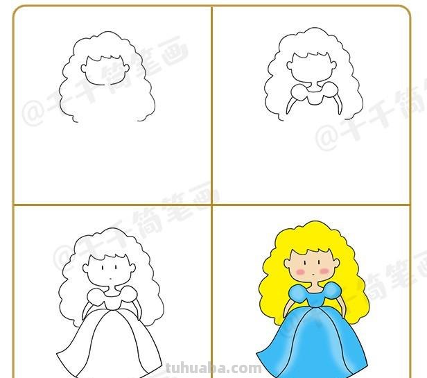 10+童话故事可爱人物简笔画合集，收藏起来教孩子