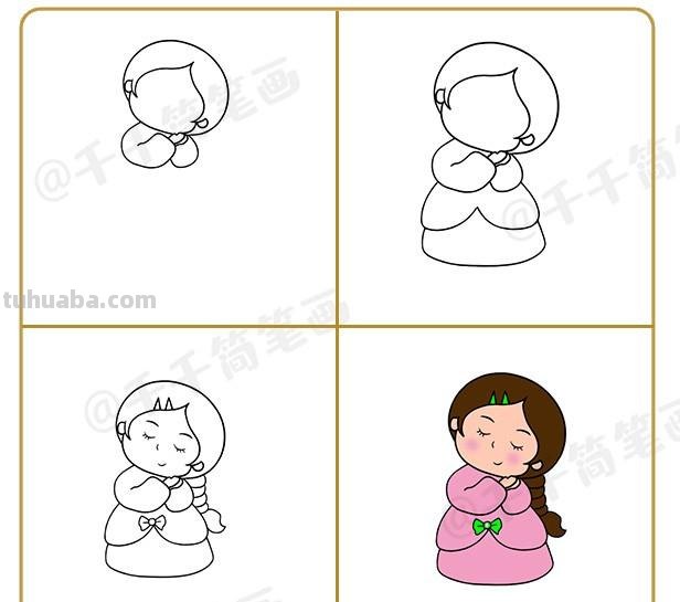 10+童话故事可爱人物简笔画合集，收藏起来教孩子