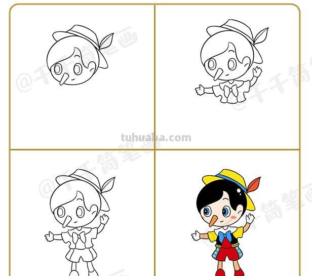 10+童话故事可爱人物简笔画合集，收藏起来教孩子