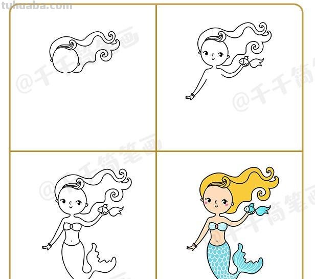 10+童话故事可爱人物简笔画合集，收藏起来教孩子