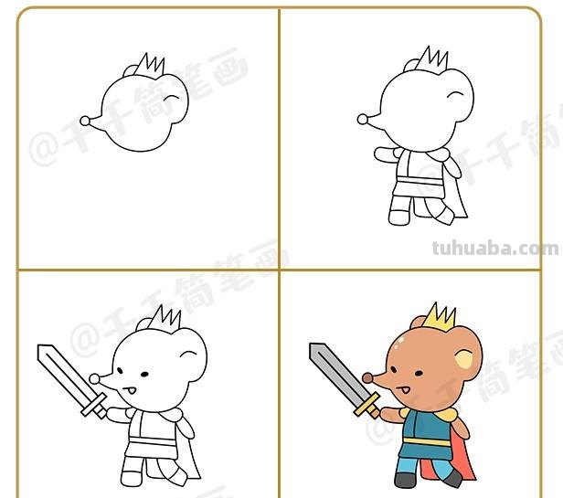 10+童话故事可爱人物简笔画合集，收藏起来教孩子