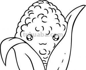 7种蔬菜育儿简笔画，亲子绘画素材，幼儿手抄报素材