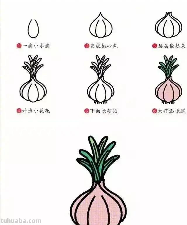 简笔画 蔬菜是怎么画的 分享给大家