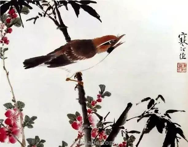 书画鉴赏丨 江寒汀课徒画稿：教你画各类禽鸟