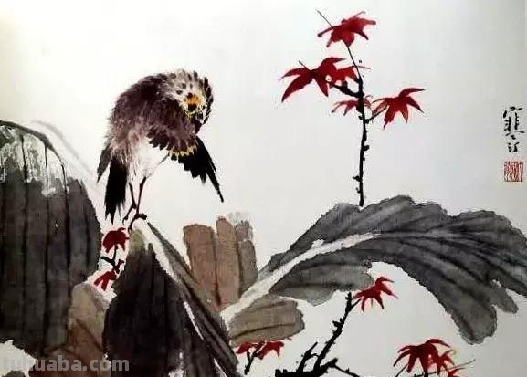 书画鉴赏丨 江寒汀课徒画稿：教你画各类禽鸟