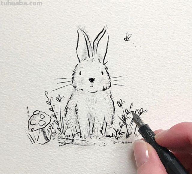一组动物简笔画，简单易学，大家一起来画画吧~