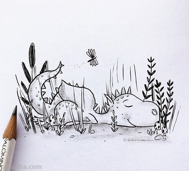 一组动物简笔画，简单易学，大家一起来画画吧~