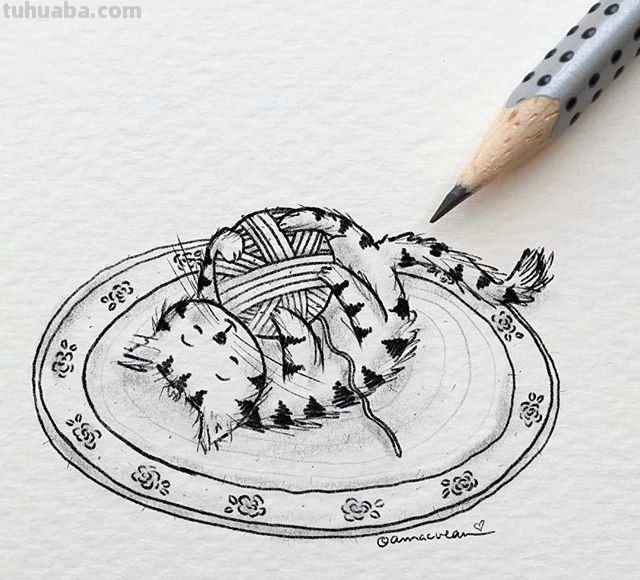 一组动物简笔画，简单易学，大家一起来画画吧~