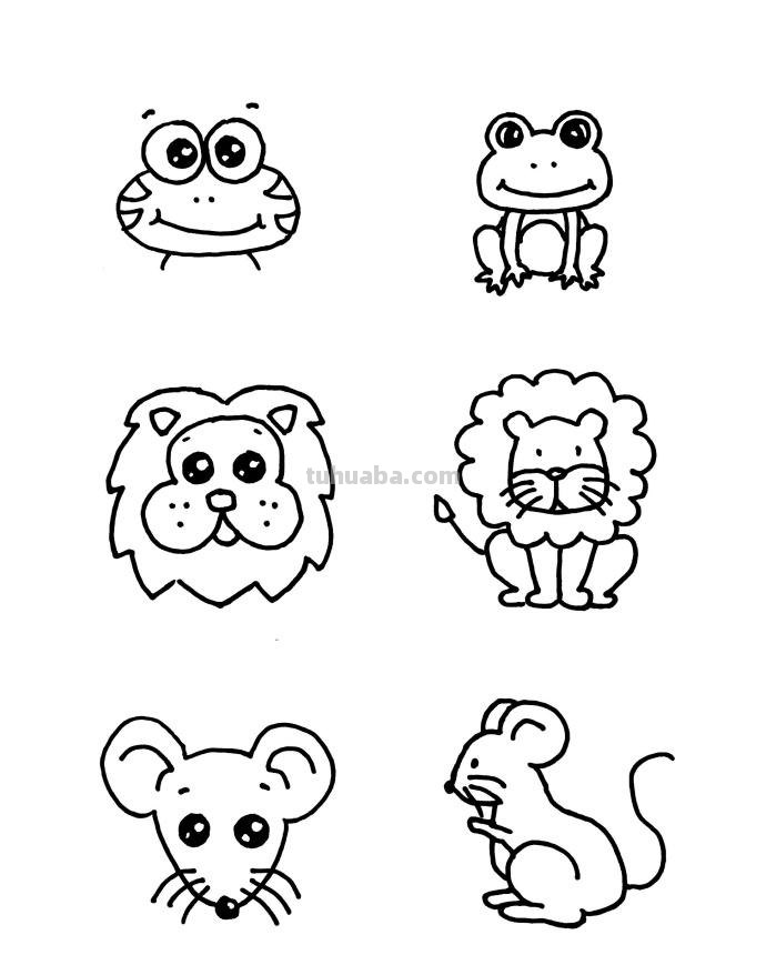 30种小动物简笔画教程~赶紧试着画起来吧~
