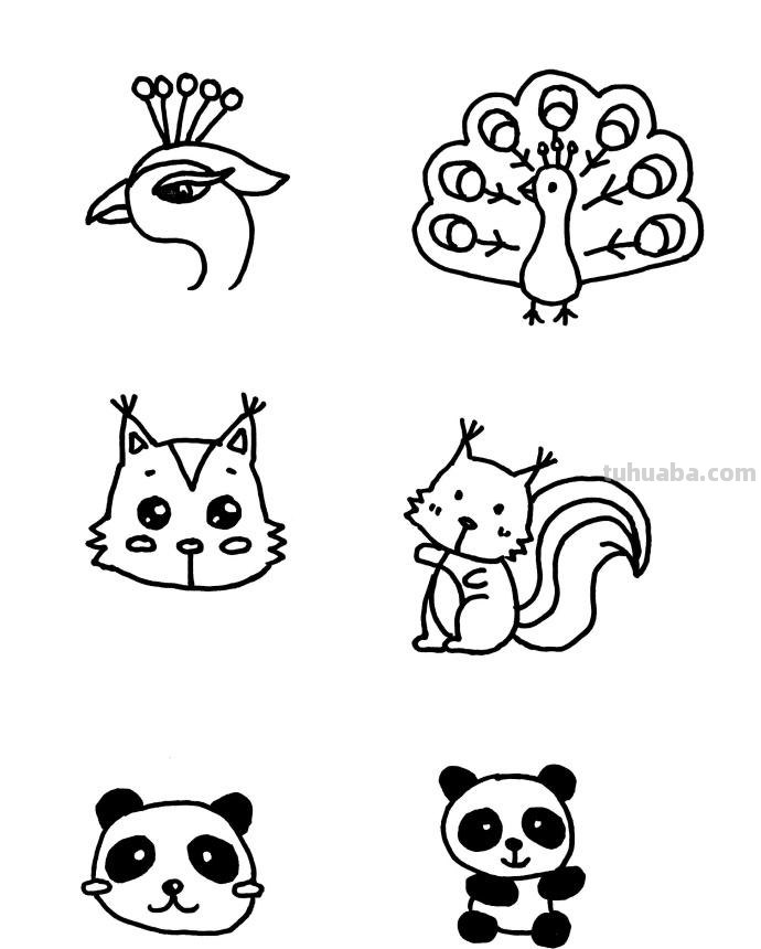 30种小动物简笔画教程~赶紧试着画起来吧~