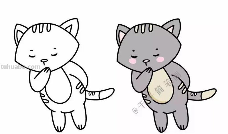 超简单的小动物简笔画，拿走学习 ​​​​！（可打印涂色）