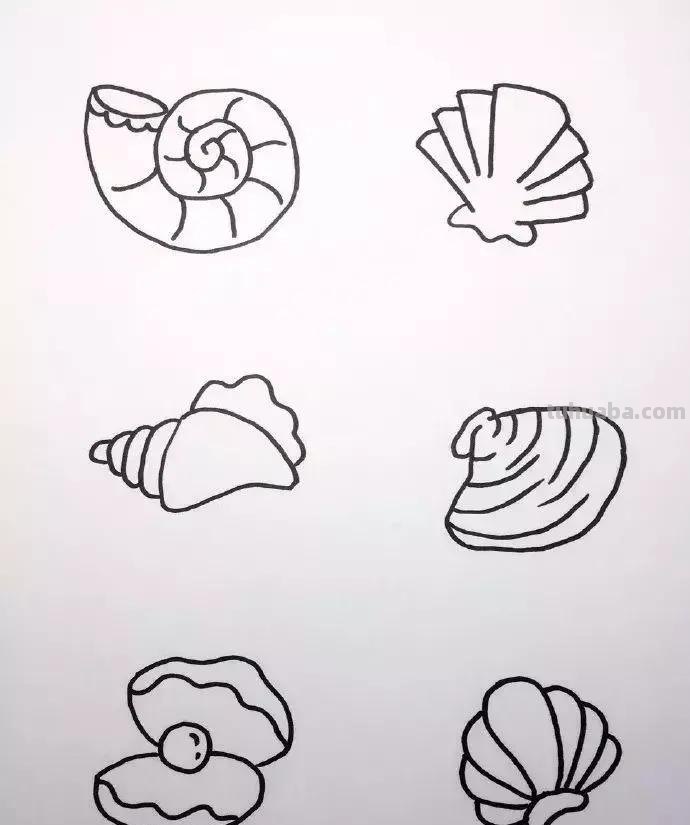 海底世界儿童简笔画来啦！零基础教程，收藏这一篇就够了