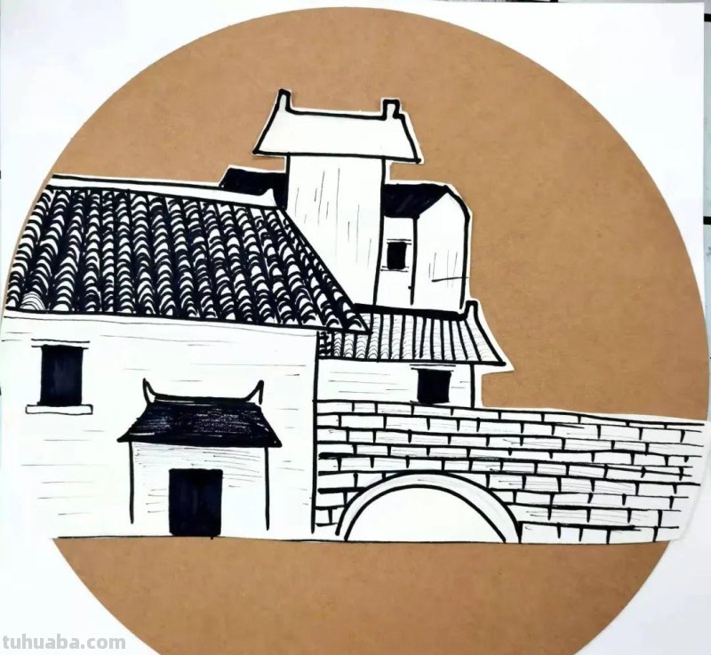 「绘画教程」徽派建筑