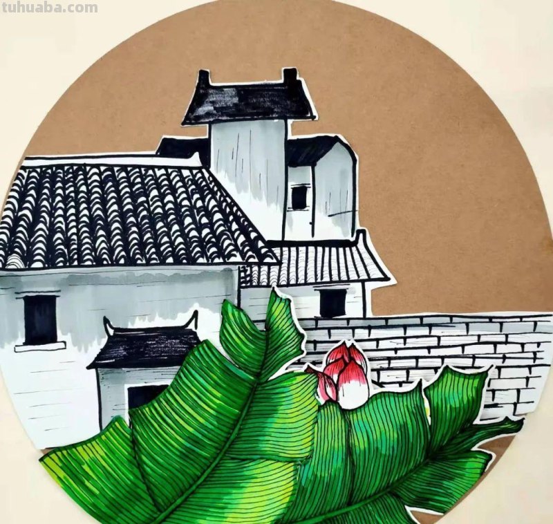 「绘画教程」徽派建筑