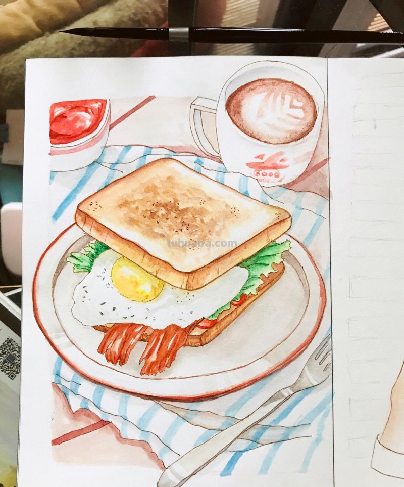 水彩入门工具：分享自己平时画水彩常用的工具（附水彩练习作品）