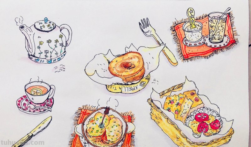 水彩入门工具：分享自己平时画水彩常用的工具（附水彩练习作品）