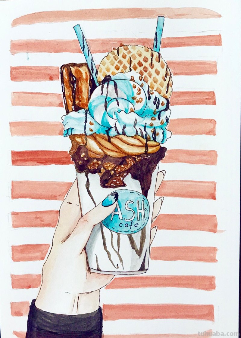 水彩入门工具：分享自己平时画水彩常用的工具（附水彩练习作品）