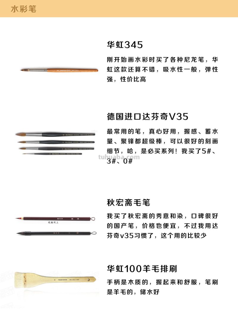 水彩入门工具：分享自己平时画水彩常用的工具（附水彩练习作品）