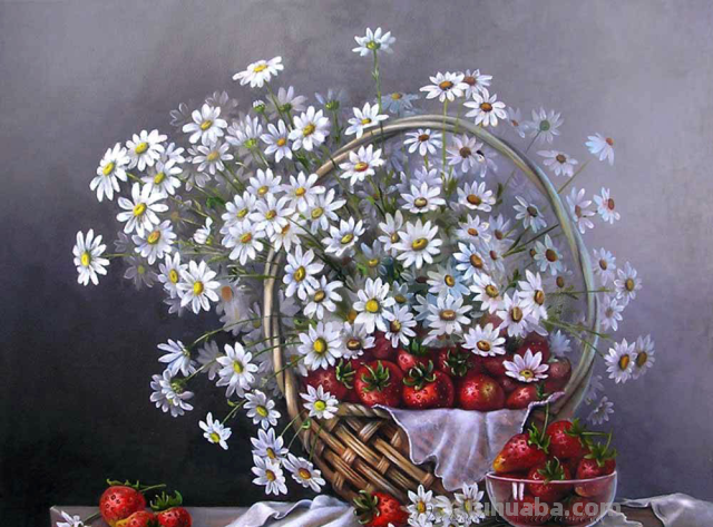 艺术家VALEVSKAYA VALENTINA MIKHAILOVNA静物花卉作品
