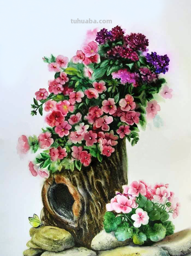 艺术家VALEVSKAYA VALENTINA MIKHAILOVNA静物花卉作品