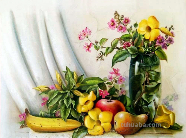 艺术家VALEVSKAYA VALENTINA MIKHAILOVNA静物花卉作品