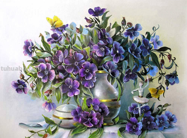 艺术家VALEVSKAYA VALENTINA MIKHAILOVNA静物花卉作品