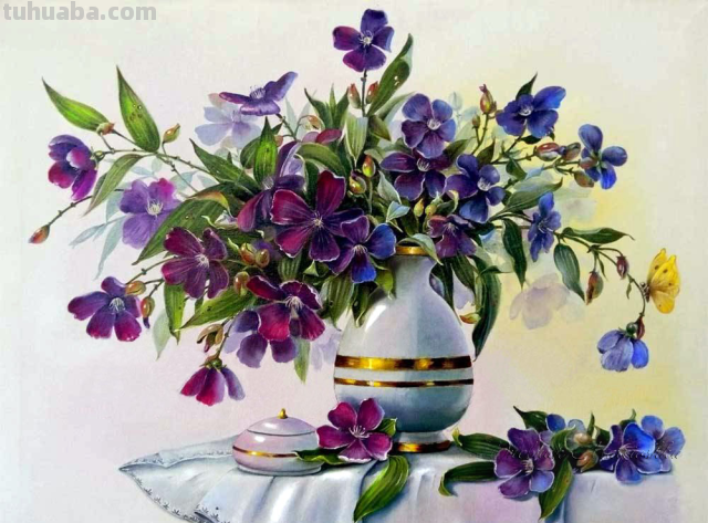 艺术家VALEVSKAYA VALENTINA MIKHAILOVNA静物花卉作品