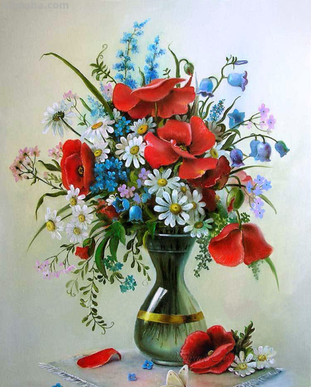 艺术家VALEVSKAYA VALENTINA MIKHAILOVNA静物花卉作品
