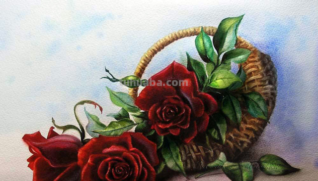 艺术家VALEVSKAYA VALENTINA MIKHAILOVNA静物花卉作品