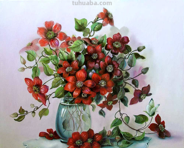 艺术家VALEVSKAYA VALENTINA MIKHAILOVNA静物花卉作品
