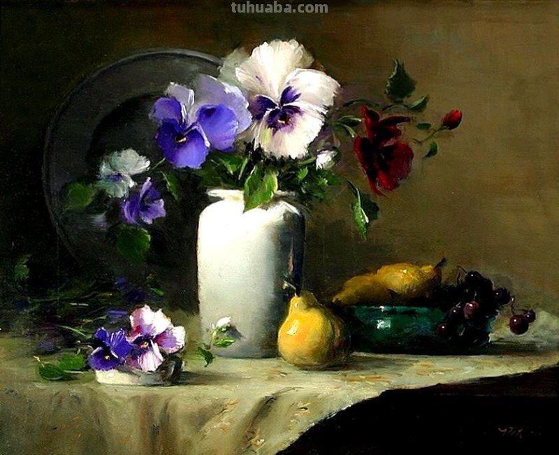 Patricia Rohrbacher花卉静物绘画作品