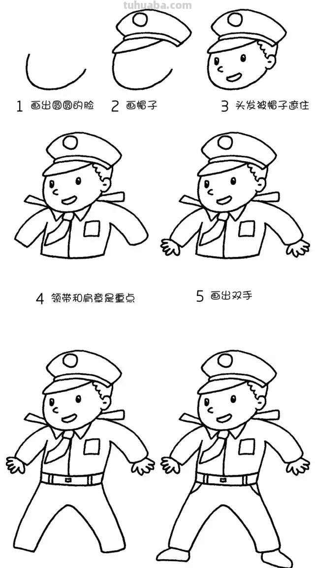 简笔画｜10大可爱人物形象简笔画，孩子都爱画，家长快收藏！