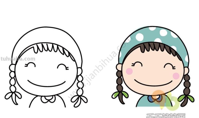 3分钟，教你15种人物头像简笔画，哄娃和手帐都用得到，Mark！
