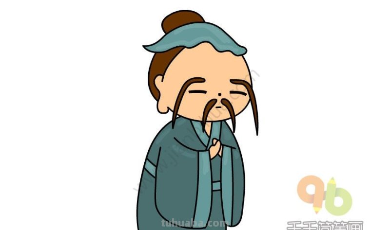 古代人物简笔画，留着教小朋友~