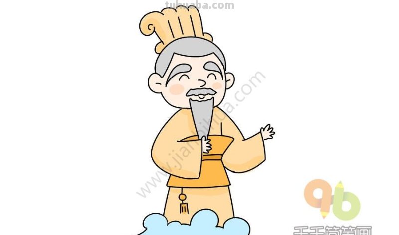 古代人物简笔画，留着教小朋友~