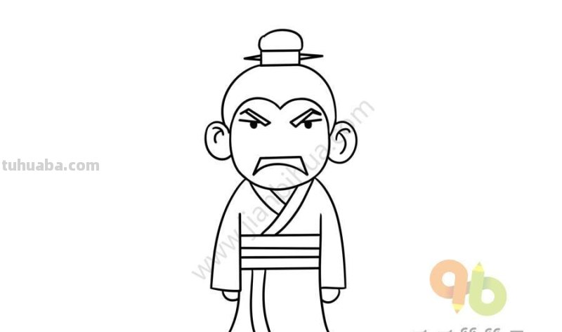 人物简笔画：寥寥几笔方可让三国演义中的人物重现江湖！