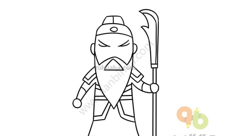 人物简笔画：寥寥几笔方可让三国演义中的人物重现江湖！