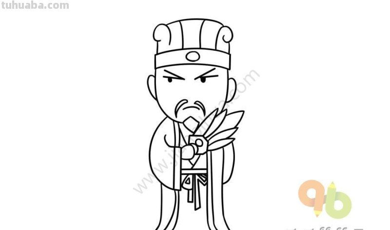 人物简笔画：寥寥几笔方可让三国演义中的人物重现江湖！