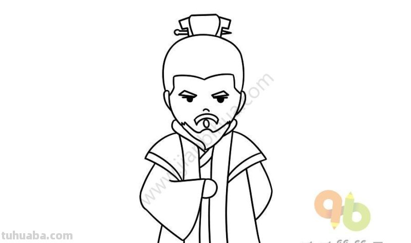 人物简笔画：寥寥几笔方可让三国演义中的人物重现江湖！