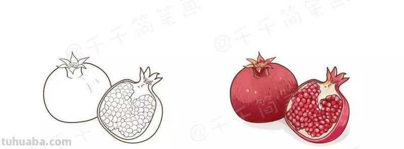 10种常见水果简笔画，看一遍就会！