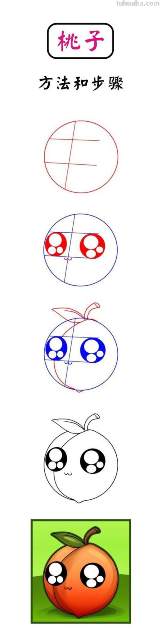 儿童简笔画：一步一步教您13种水果的画法