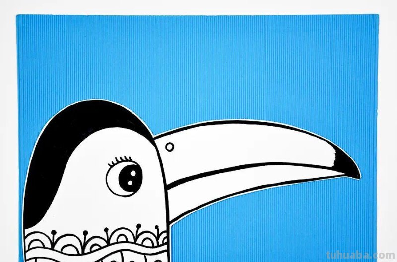 儿童画教程｜趣味色彩艺术课程《世界上嘴巴最大的鸟》