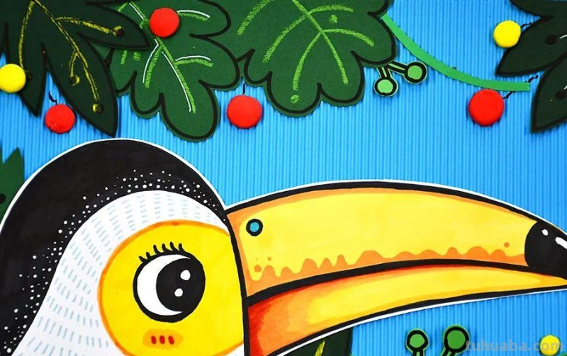 儿童画教程｜趣味色彩艺术课程《世界上嘴巴最大的鸟》