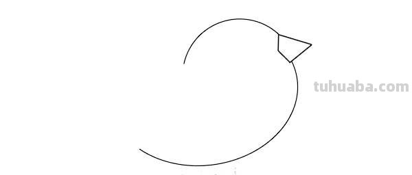 每天学一幅简笔画-卡通小鸟简笔画画法步骤图片