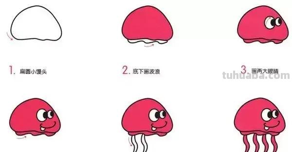 儿童简笔画—10种海洋生物详细教程,还有颜色喔~ 儿童简笔画—10种海洋生物详细教程,还有颜色喔~